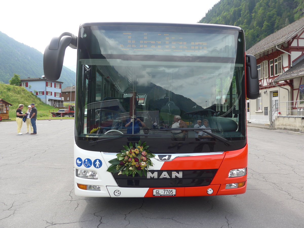 (206'343) - AS Engi - Nr. 5/GL 7705 - MAN am 15. Juni 2019 in Engi, Garage