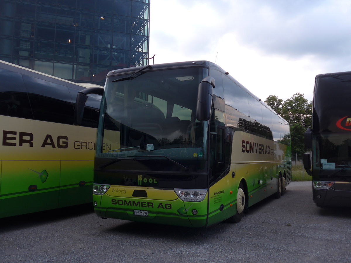 (206'642) - Sommer, Grnen - BE 226'999 - Van Hool am 22. Juni 2019 in Thun, Kleine Allmend