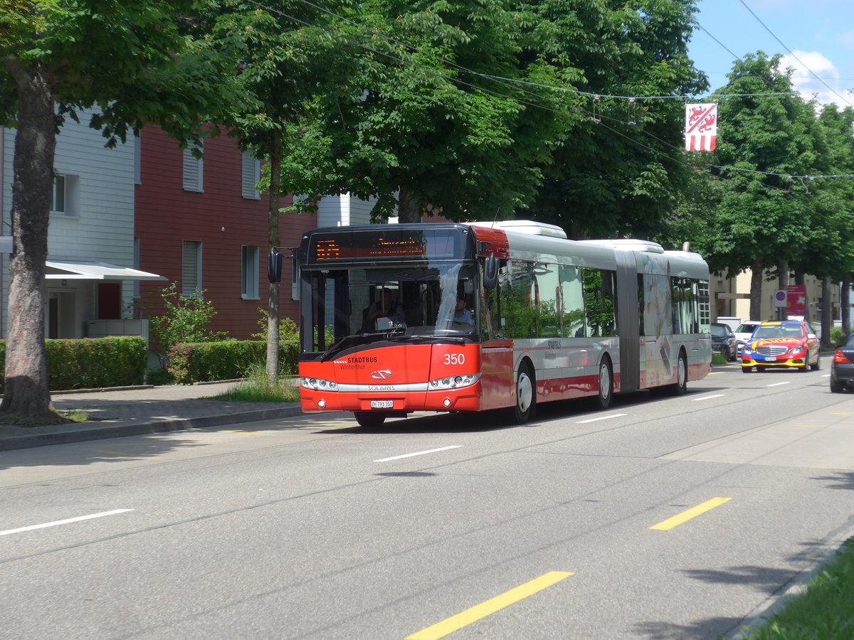 (206'672) - SW Winterthur - Nr. 350/ZH 793'350 - Solaris am 23. Juni 2019 in Winterthur, Feldtal