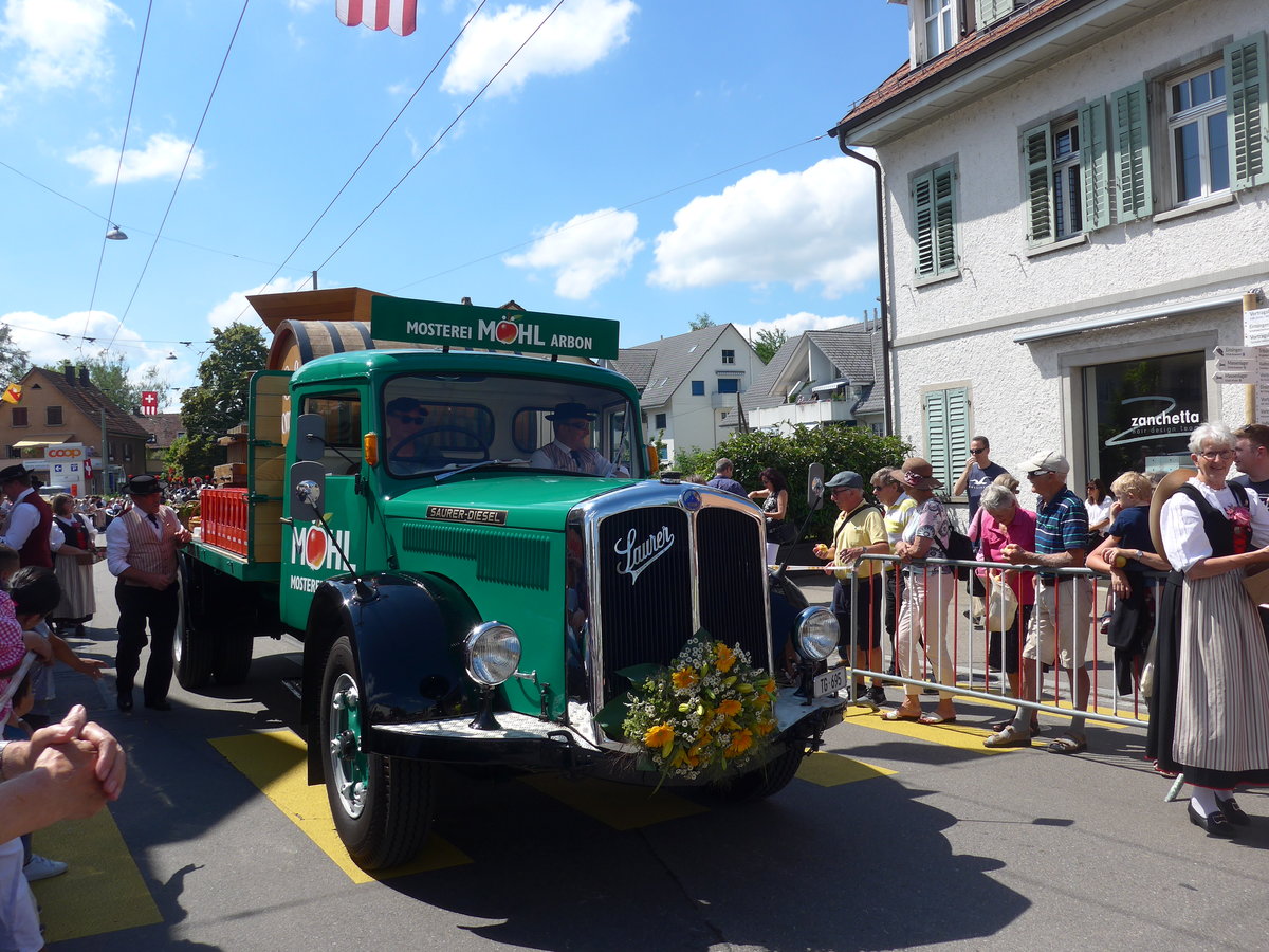 (206'752) - Mhl, Arbon - TG 695 - Saurer am 23. Juni 2019 am Jodlerfest-Umzug in Winterthur