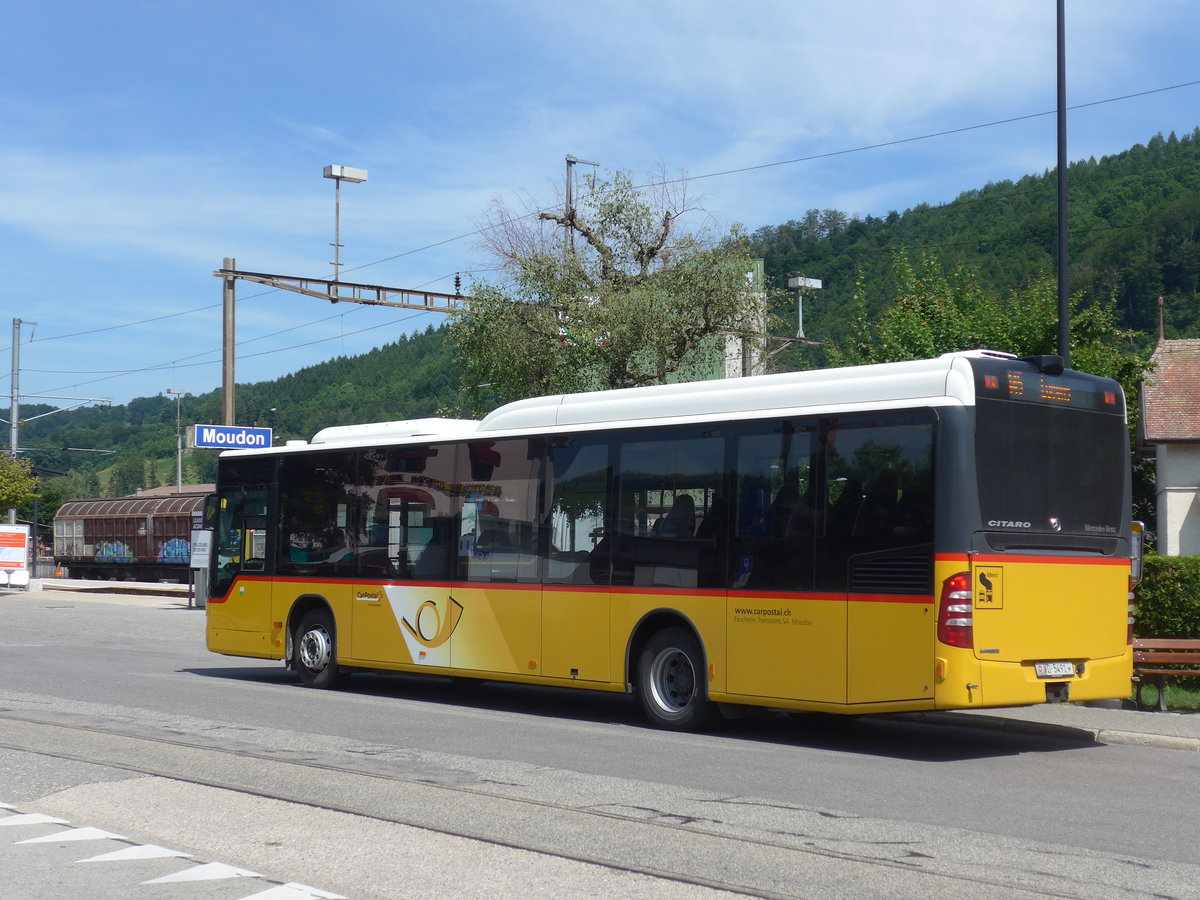 (206'836) - Faucherre, Moudon - VD 5491 - Mercedes am 24. Juni 2019 beim Bahnhof Moudon