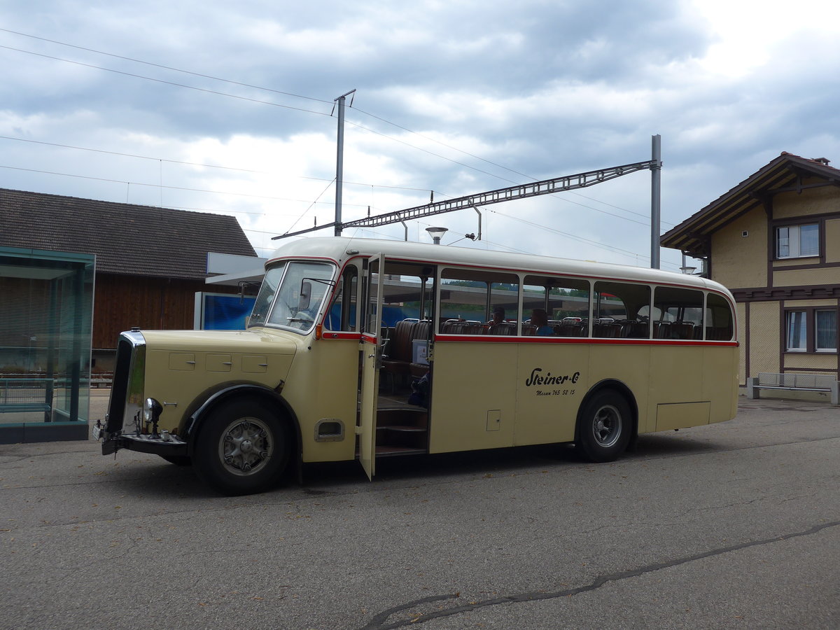 (207'461) - Steiner, Messen - SO 20'142 - Berna/Hess (ex Brtschi, Biberen) am 7. Juli 2019 beim Bahnhof Emmenmatt