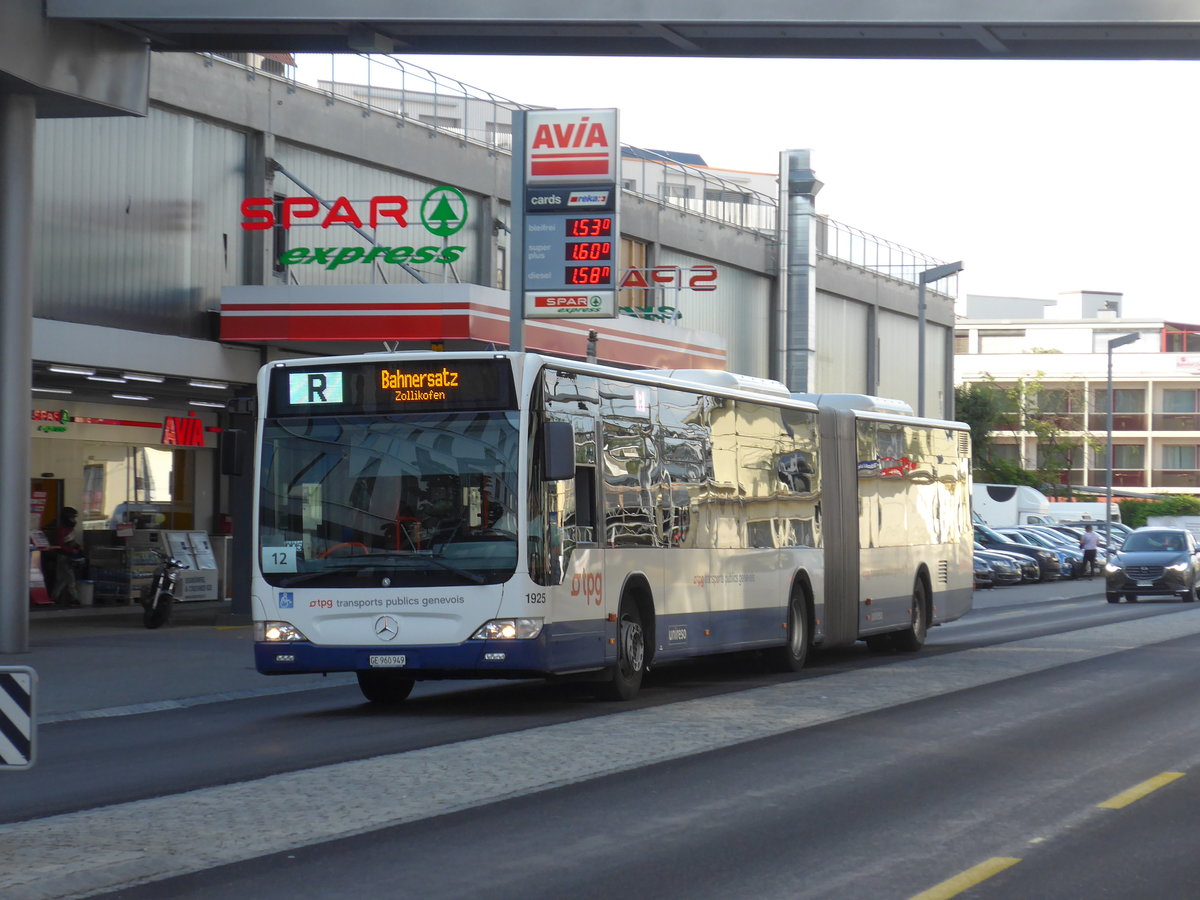 (207'551) - Genve-Tours, Genve - Nr. 1925/GE 960'949 - Mercedes am 7. Juli 2019 beim Bahnhof Zollikofen