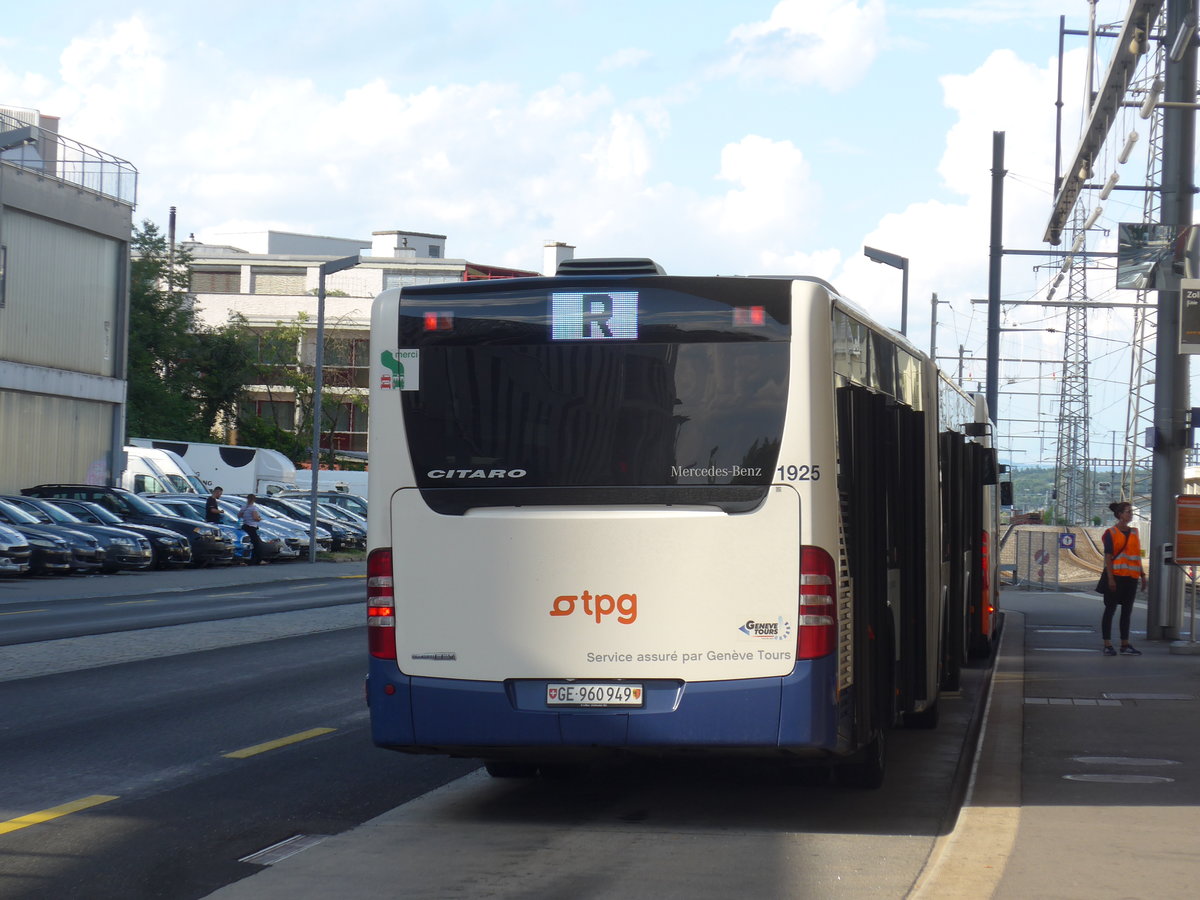 (207'554) - Genve-Tours, Genve - Nr. 1925/GE 960'949 - Mercedes am 7. Juli 2019 beim Bahnhof Zollikofen