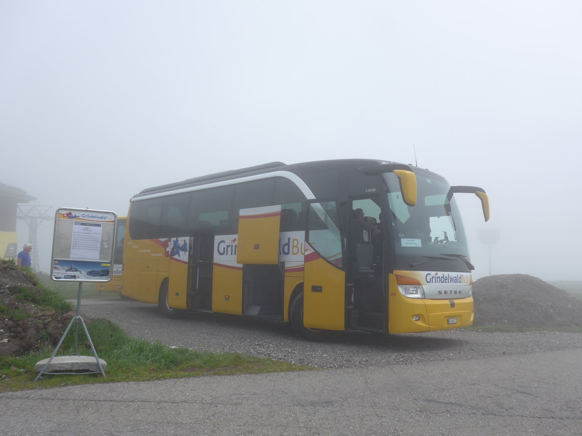 (207'709) - AVG Grindelwald - Nr. 26/BE 268'737 - Setra am 9. Juli 2019 auf dem Mnnlichen