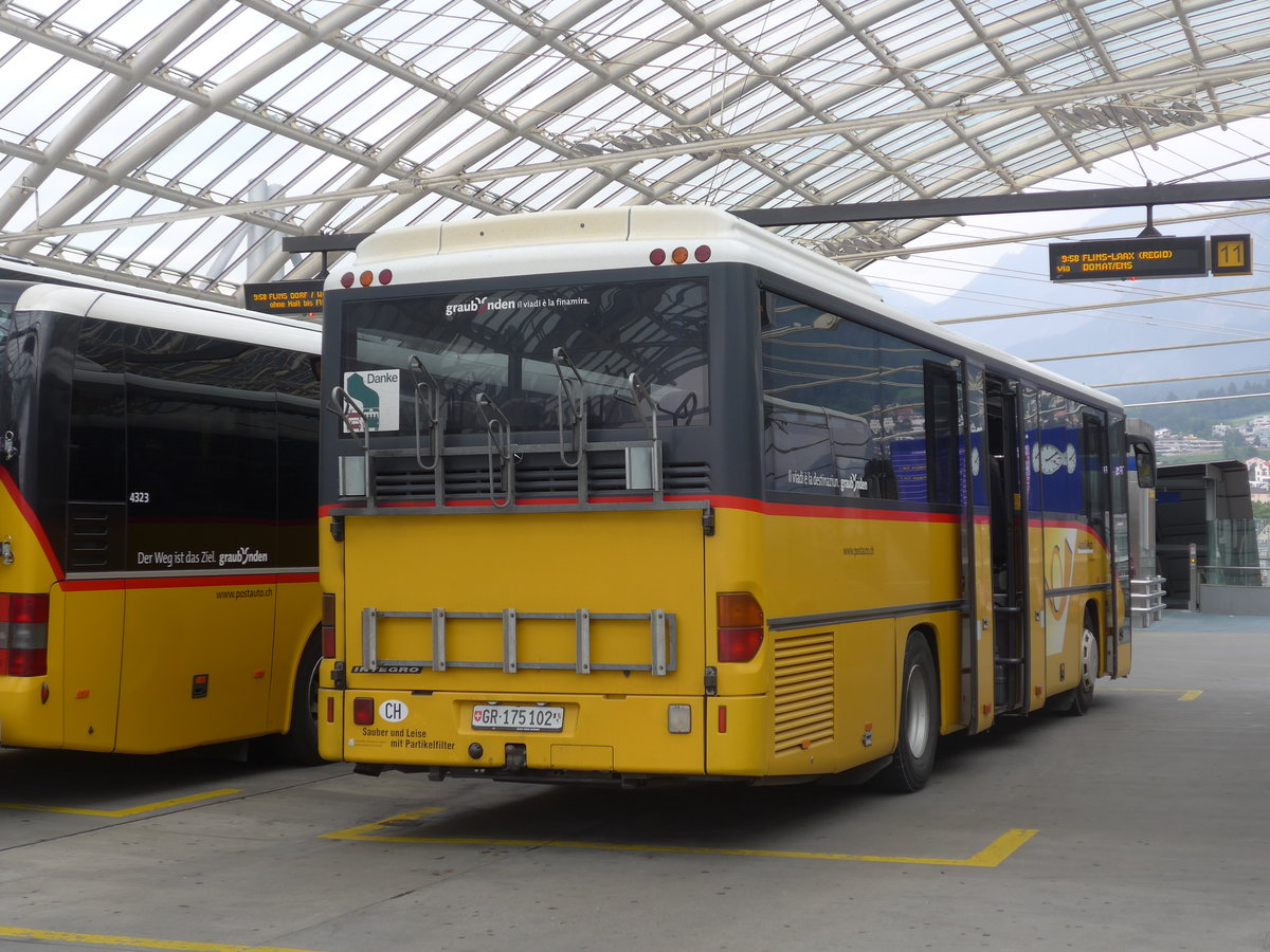 (208'021) - PostAuto Graubnden - GR 175'102 - Mercedes (ex Terretaz, Zernez) am 21. Juli 2019 in Chur, Postautostation