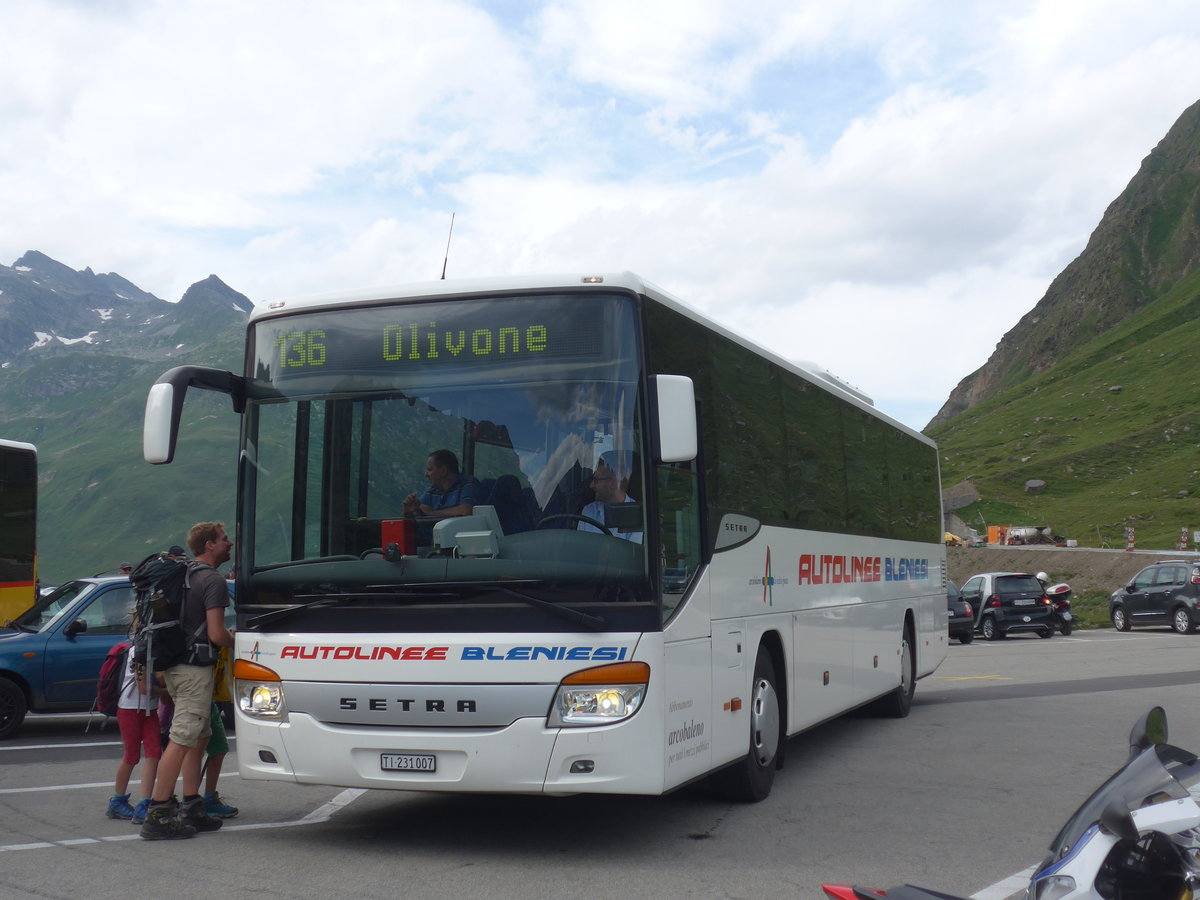 (208'090) - ABl Biasca - Nr. 7/TI 231'007 - Setra am 21. Juli 2019 in Lukmanier, Passhhe