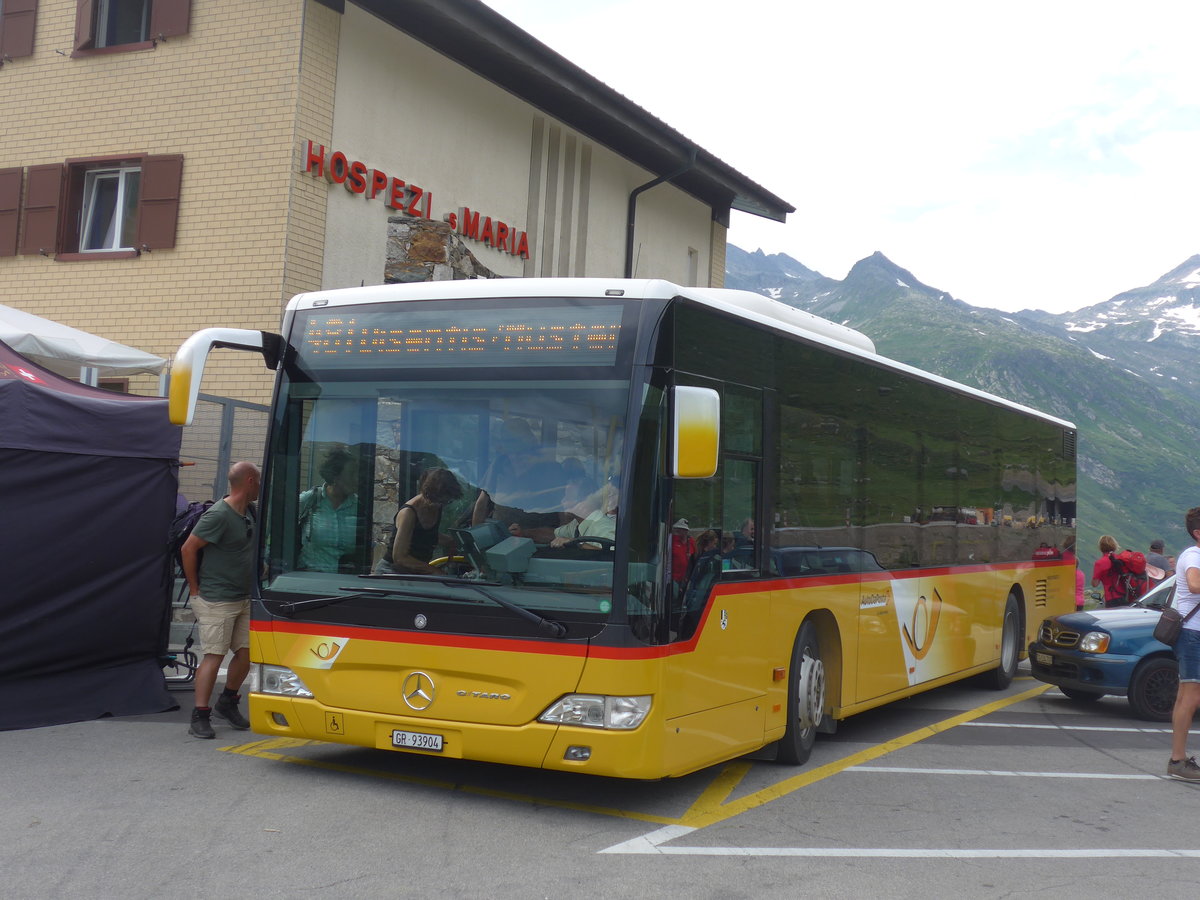 (208'091) - Bundi, Disentis - GR 93'904 - Mercedes (ex GR 95'248) am 21. Juli 2019 in Lukmanier, Passhhe