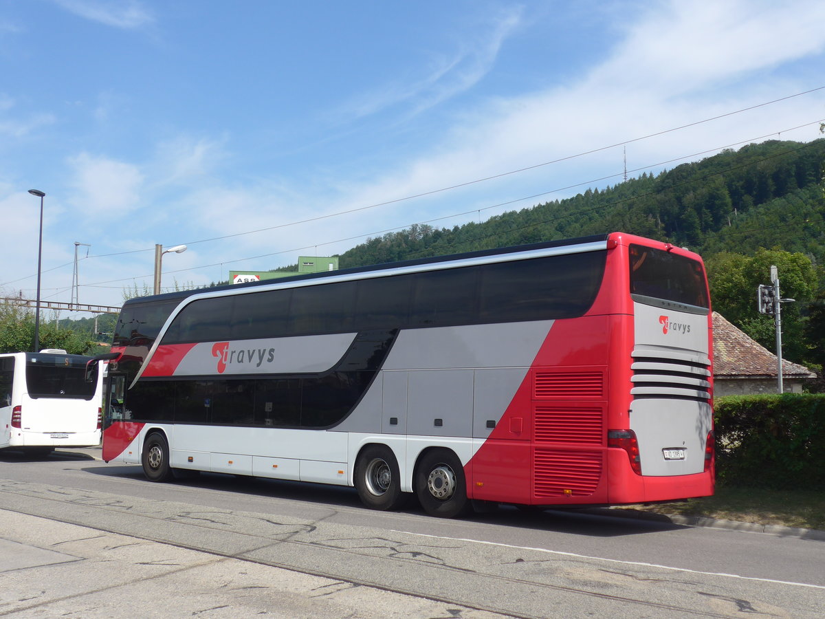 (208'123) - TRAVYS Yverdon - Nr. 211/VD 1395 - Setra am 22. Juli 2019 beim Bahnhof Moudon