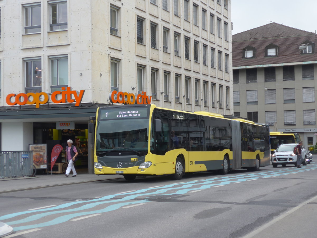 (208'191) - STI Thun - Nr. 182/BE 804'182 - Mercedes am 29. Juli 2019 in Thun, Marktgasse