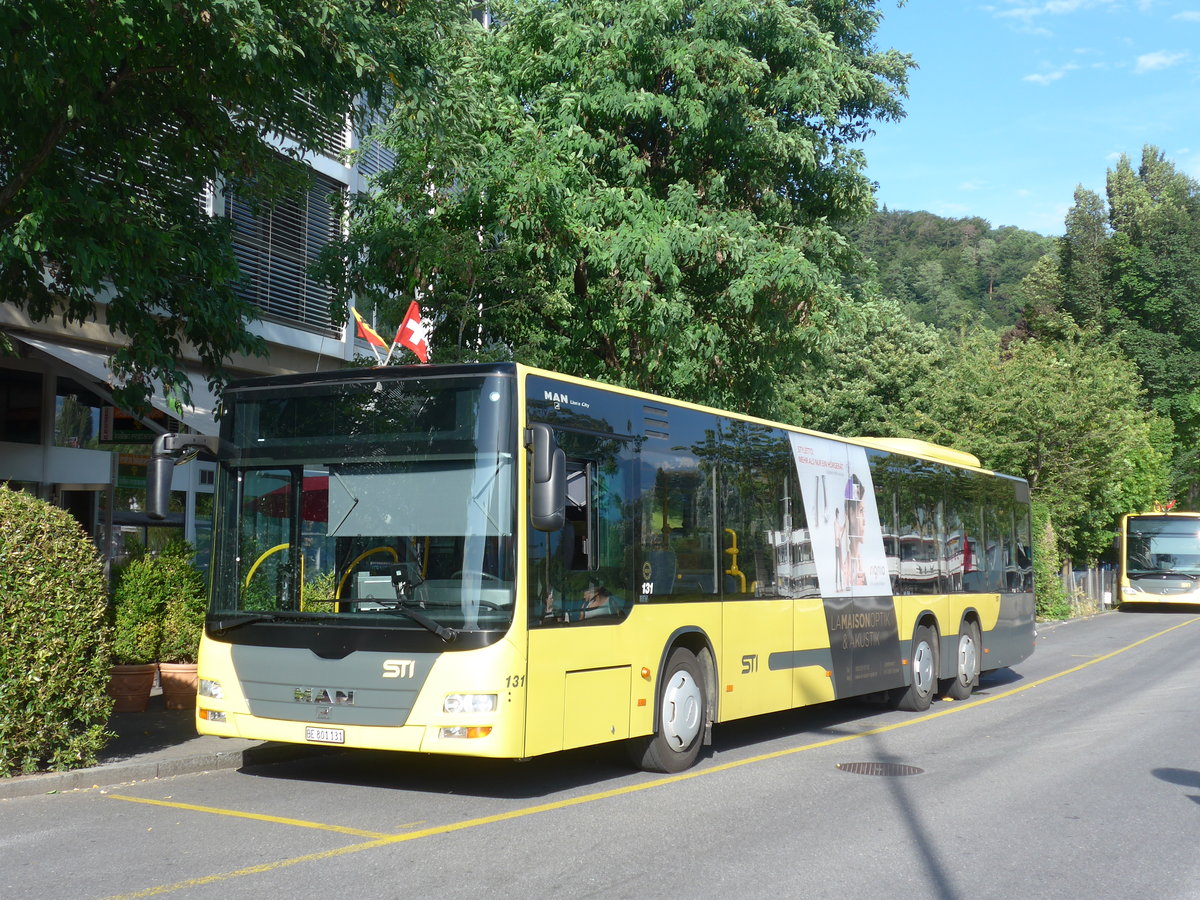 (208'262) - STI Thun - Nr. 131/BE 801'131 - MAN am 1. August 2019 bei der Schifflndte Thun