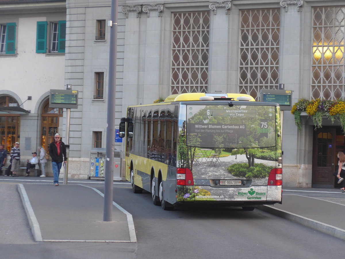 (208'266) - STI Thun - Nr. 189/BE 804'189 - MAN am 2. August 2019 beim Bahnhof Thun