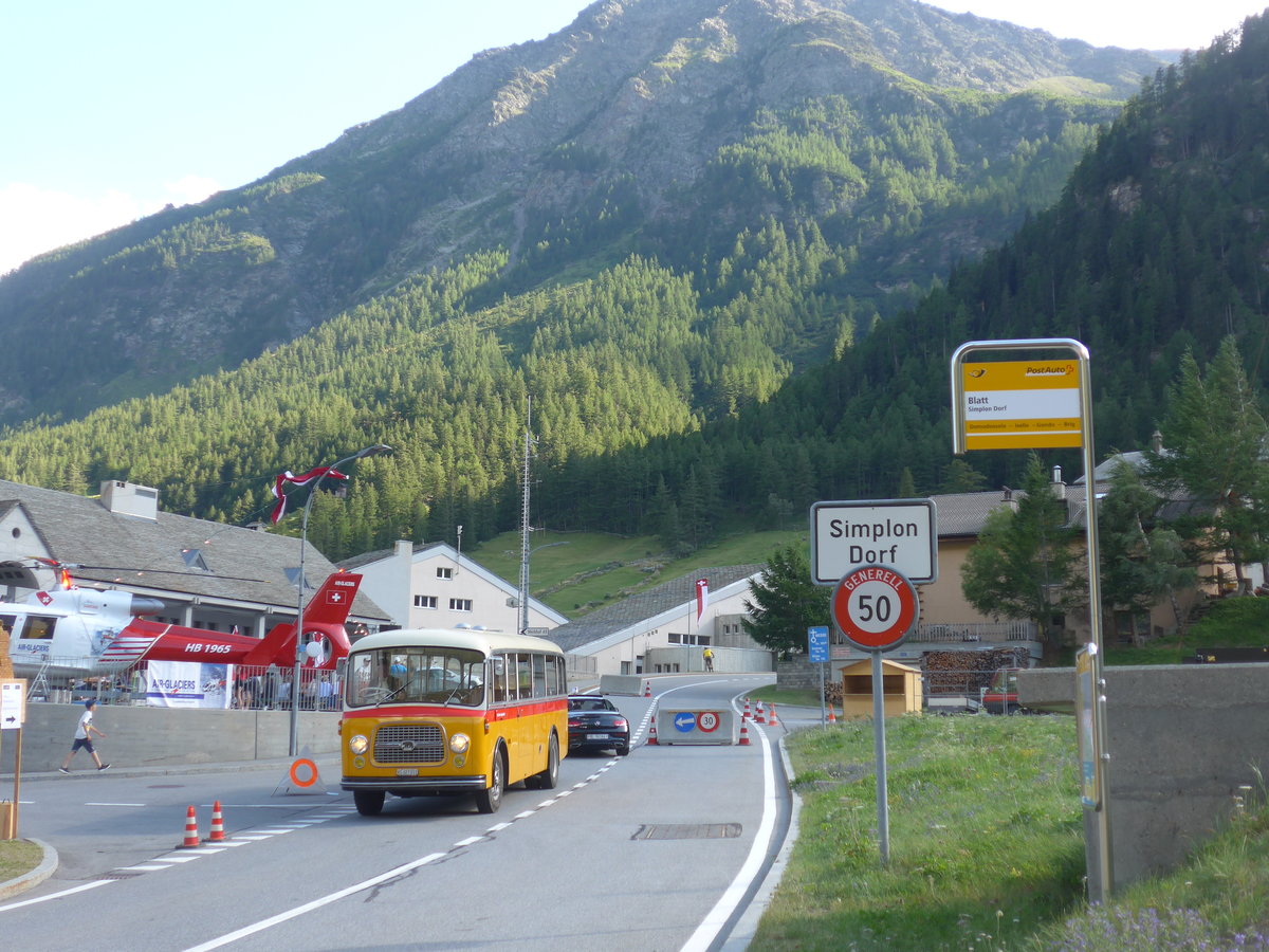 (208'376) - Zenklusen, Glis - VS 327'011 - Berna/BBO (ex Flori, Wohlen; ex Merzaghi, Maroggia) am 3. August 2019 in Simplon Dorf, Blatt