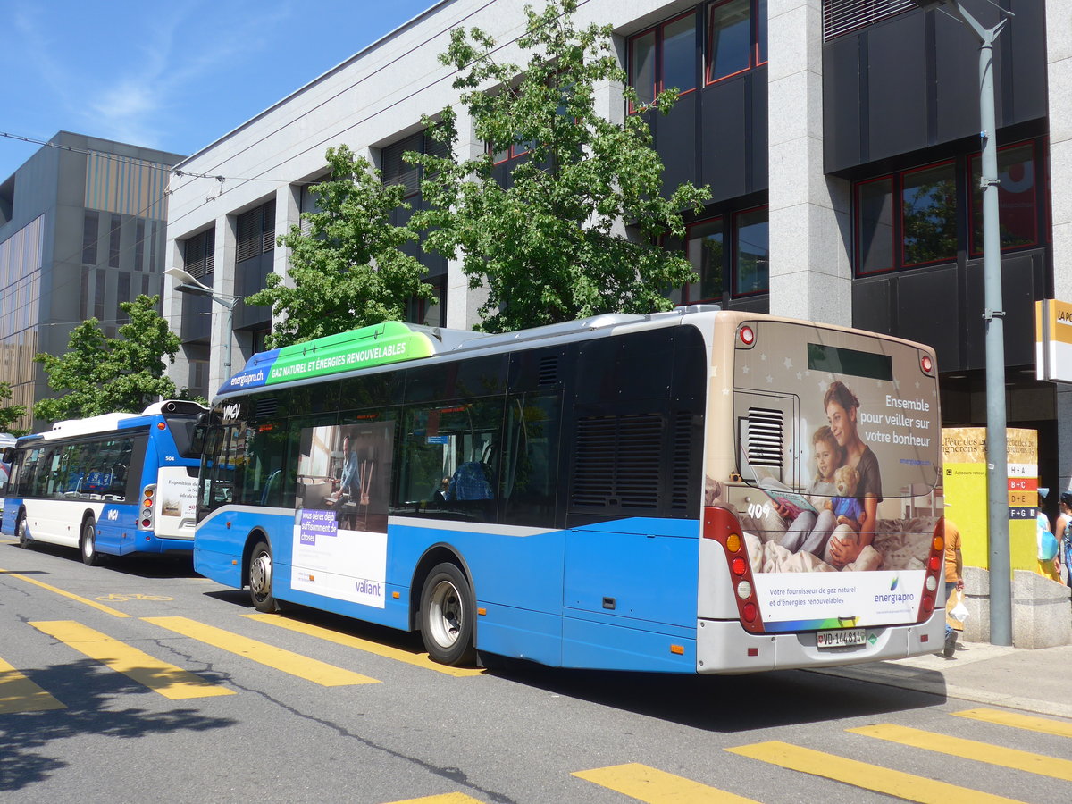 (208'444) - VMCV Clarens - Nr. 409/VD 144'814 - Van Hool (ex Nr. 109) am 4. August 2019 in Vevey, Post