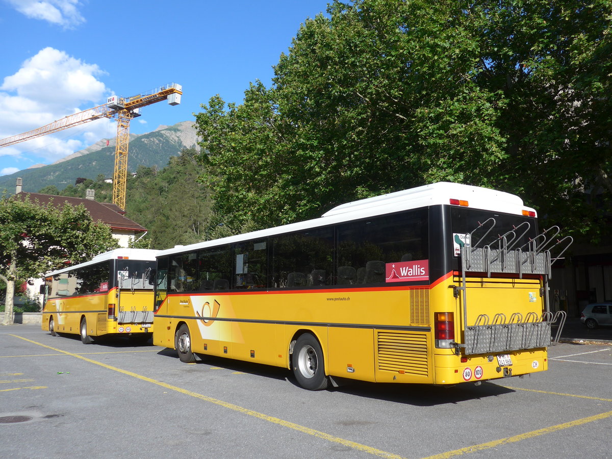 (208'494) - PostAuto Wallis - VS 241'969 - Setra (ex Zerzuben, Visp-Eyholz Nr. 62; ex PostAuto Wallis) am 4. August 2019 in Brig, Garage