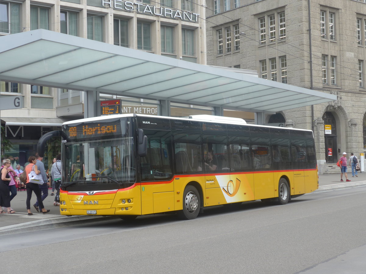 (208'951) - Postautobetriebe Unteres Toggenburg, Ltisburg - SG 305'575 - MAN am 17. August 2019 beim Bahnhof St. Gallen