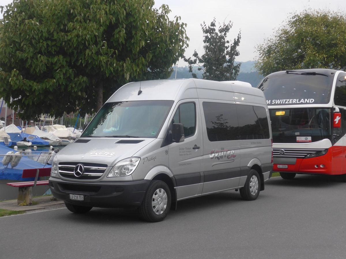 (209'065) - Grter, Hochdorf - Nr. 18/LU 216'703 - Mercedes am 23. August 2019 in Thun, Strandbad