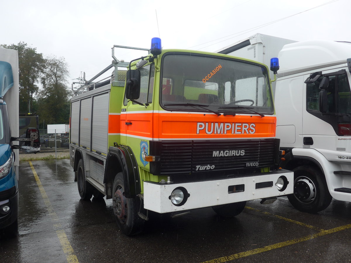 (209'403) - Pumpiers Sumvitg, Trun - Magirus-Iveco am 8. September 2019 in Hendschiken, Iveco