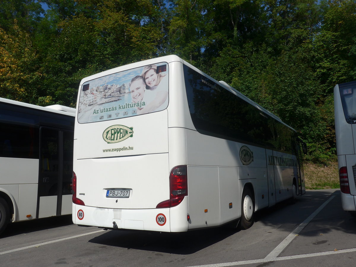 (209'569) - Aus Ungarn: Zseppelin, Szeged - PBJ-707 - Setra am 14. September 2019 in Neuhausen, Rheinfall