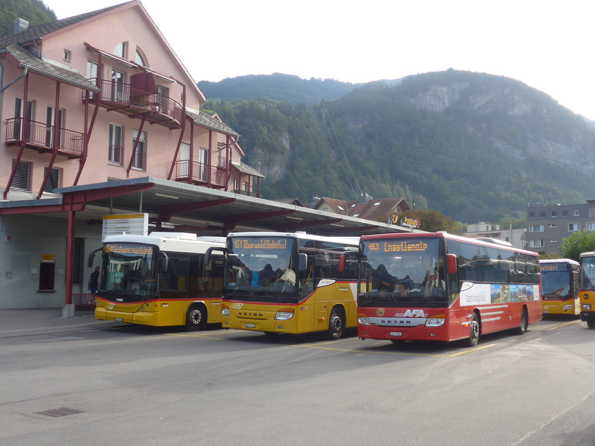 (209'745) - AFA Adelboden - Nr. 24/BE 26'701 - Setra am 22. September 2019 in Meiringen, Postautostation (Einsatz PostAuto fr Engstlenalp-Bus)