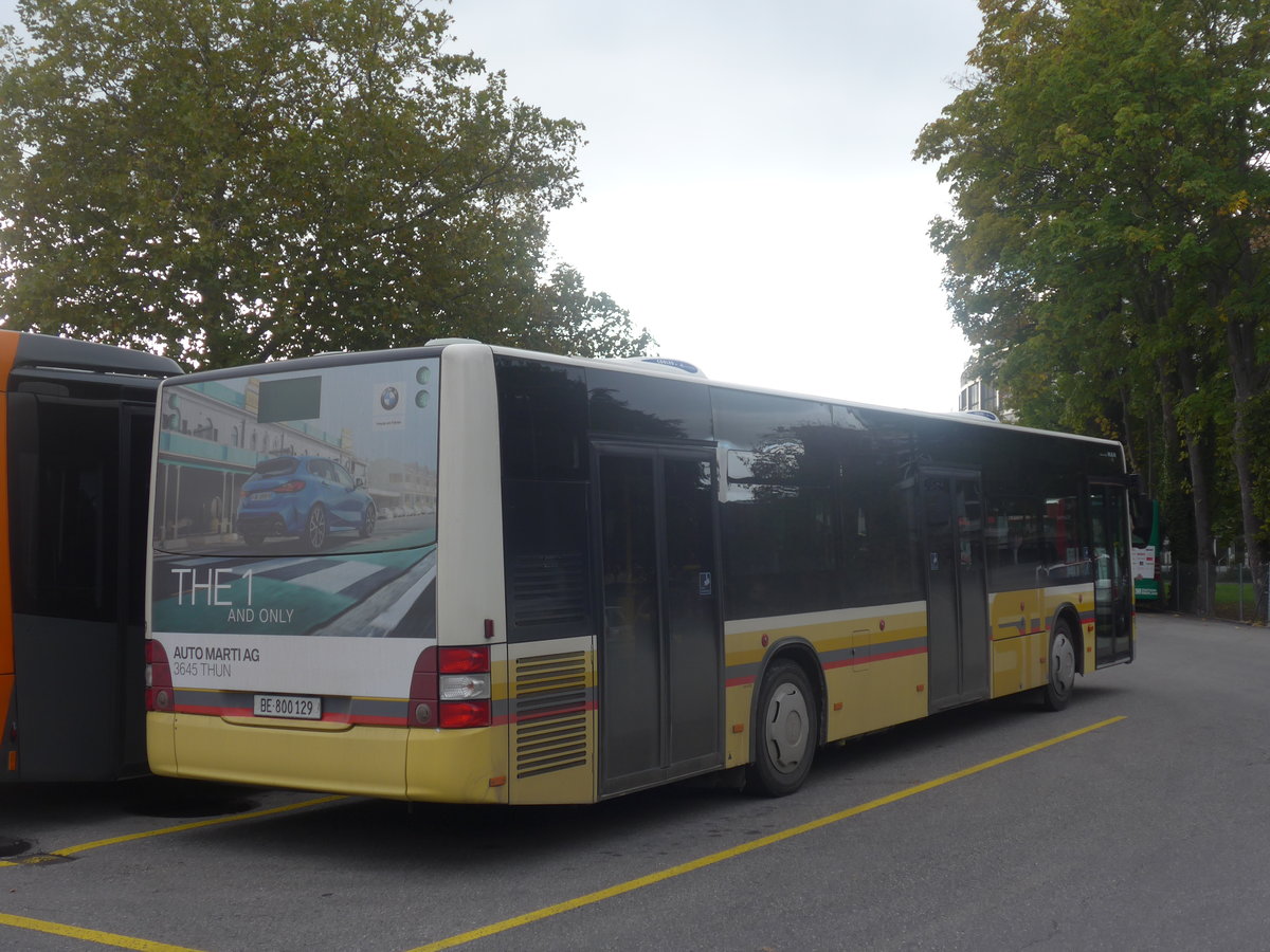 (209'885) - STI Thun - Nr. 129/BE 800'129 - MAN am 5. Oktober 2019 bei der Schifflndte Thun