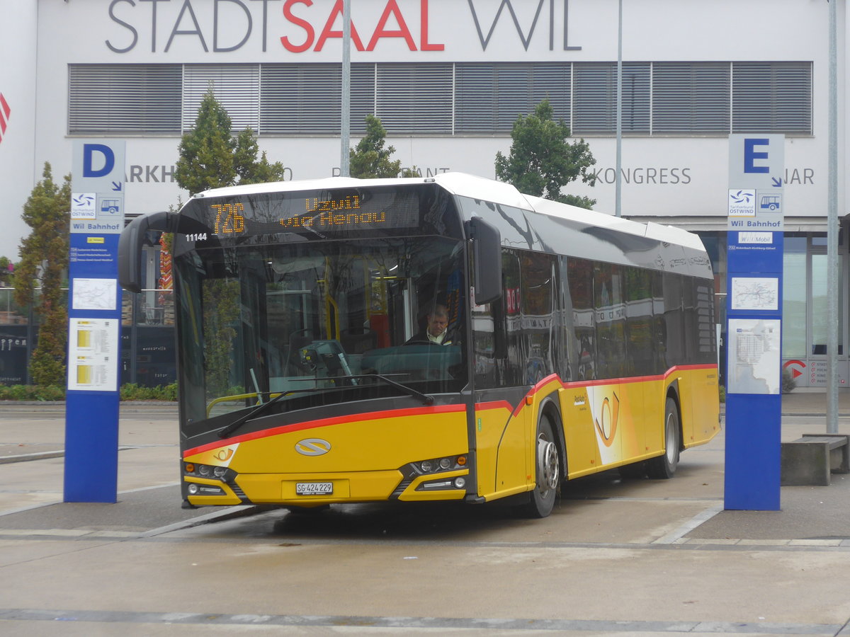 (209'934) - Schmidt, Oberbren - SG 424'229 - Solaris am 6. Oktober 2019 beim Bahnhof Wil