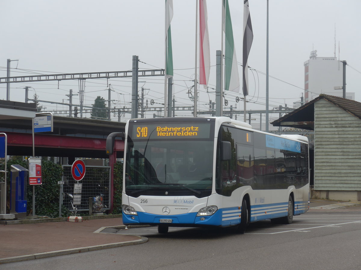 (209'936) - WilMobil, Wil - Nr. 256/SG 292'404 - Mercedes am 6. Oktober 2019 beim Bahnhof Wil