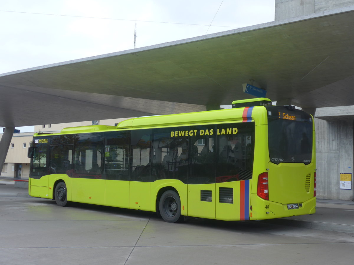 (209'979) - Aus Liechtenstein: LBA Vaduz - Nr. 48/FL 39'848 - Mercedes am 6. Oktober 2019 beim Bahnhof Buchs