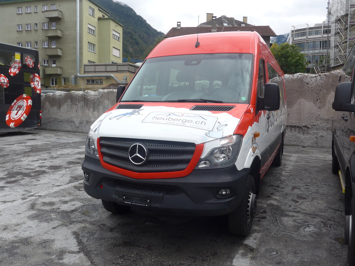 (210'025) - Heuberge, Fideris - Nr. 14 - Mercedes am 6. Oktober 2019 in Chur, Postgarage