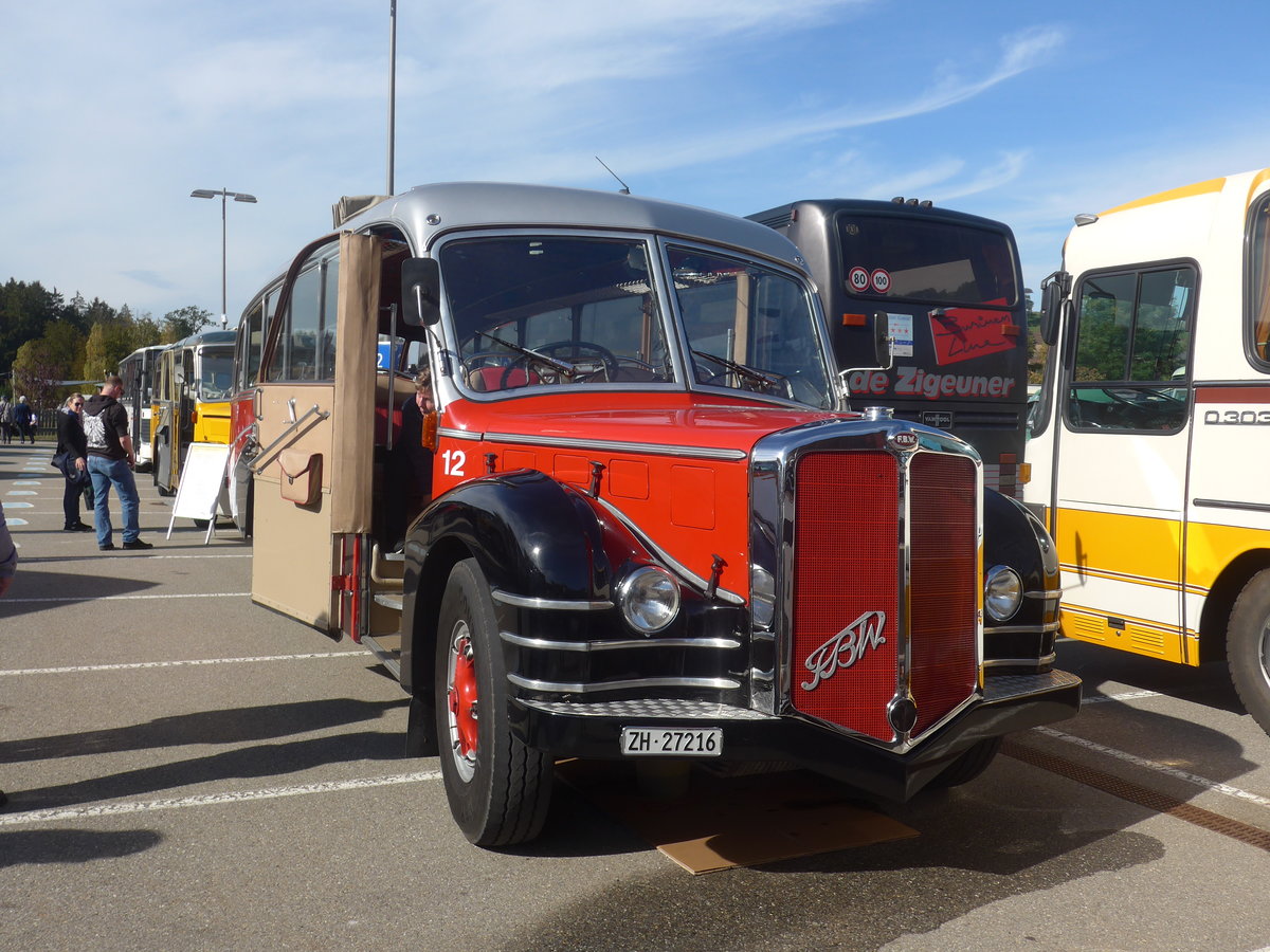 (210'188) - Meier, Grt - Nr. 12/ZH 27'216 - FBW/R&J (ex Wespe, Altsttten; ex AFA Adelboden Nr. 12) am 12. Oktober 2019 in Bern, Westside