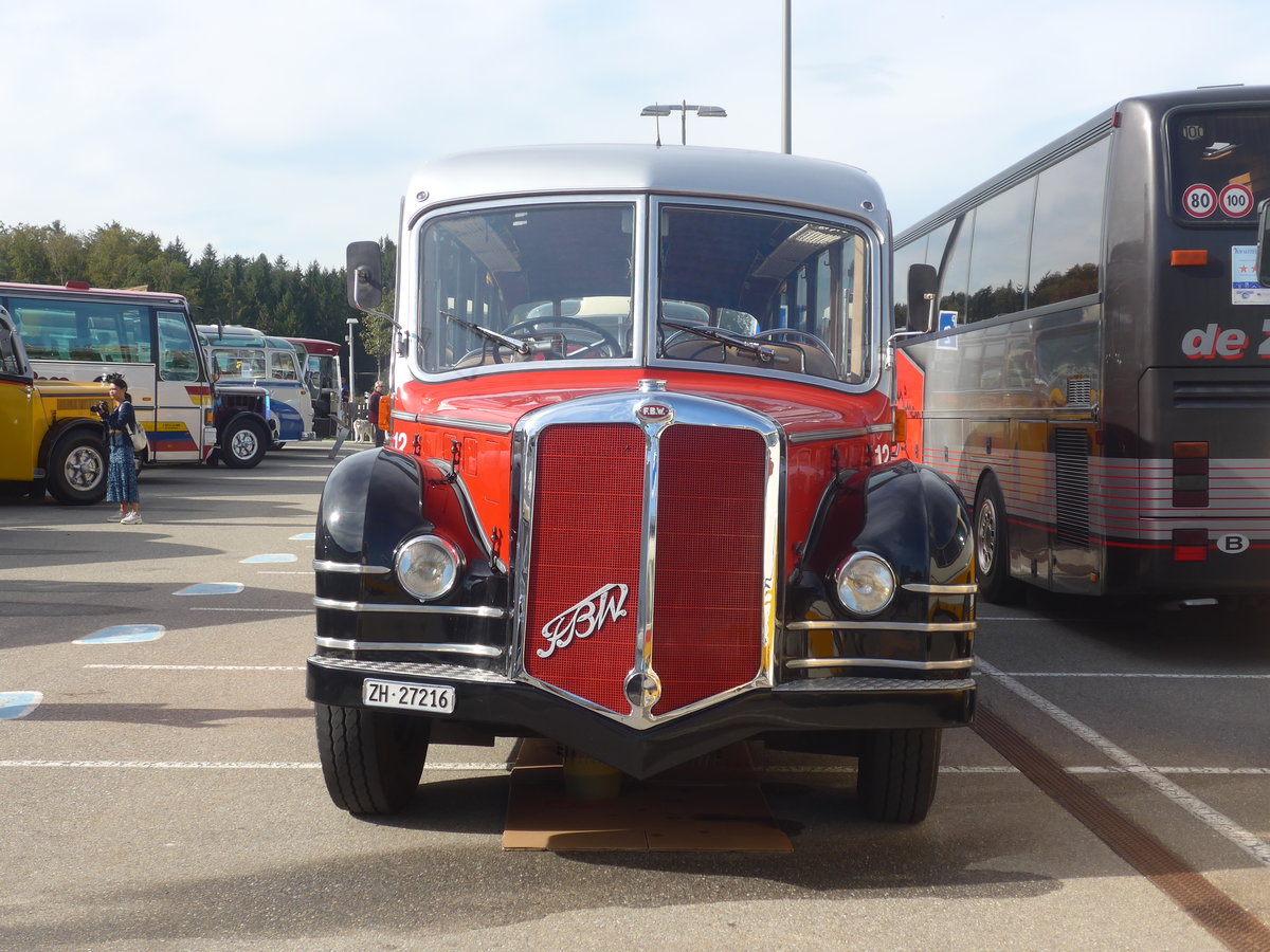 (210'194) - Meier, Grt - Nr. 12/ZH 27'216 - FBW/R&J (ex Wespe, Altsttten; ex AFA Adelboden Nr. 12) am 12. Oktober 2019 in Bern, Westside