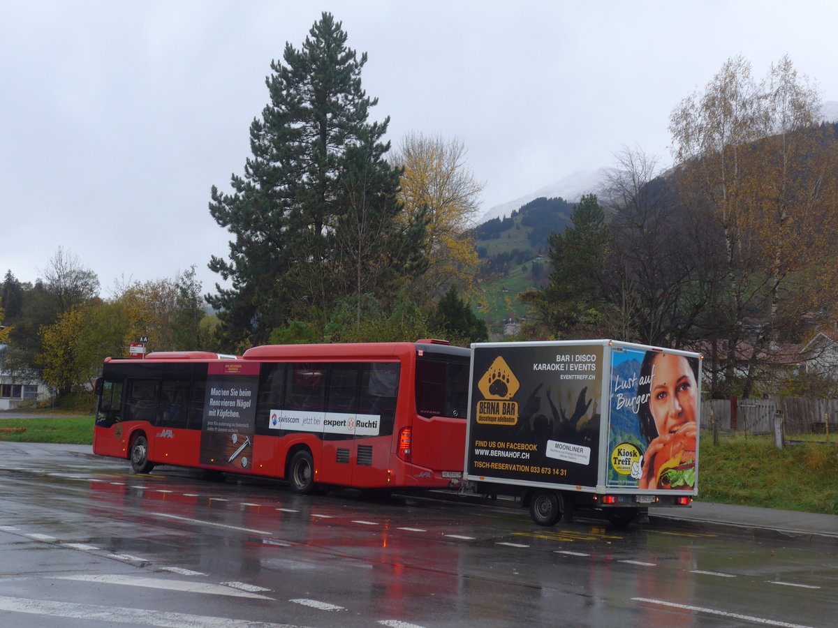 (210'741) - AFA Adelboden - Nr. 97/BE 823'927 - Mercedes am 3. November 2019 beim Bahnhof Frutigen