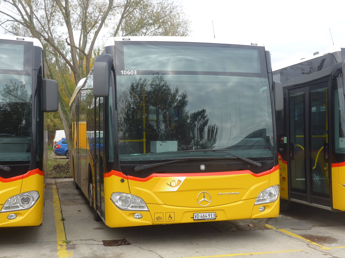 (210'893) - CarPostal Ouest - VD 464'913 - Mercedes am 9. November 2019 in Yverdon, Garage