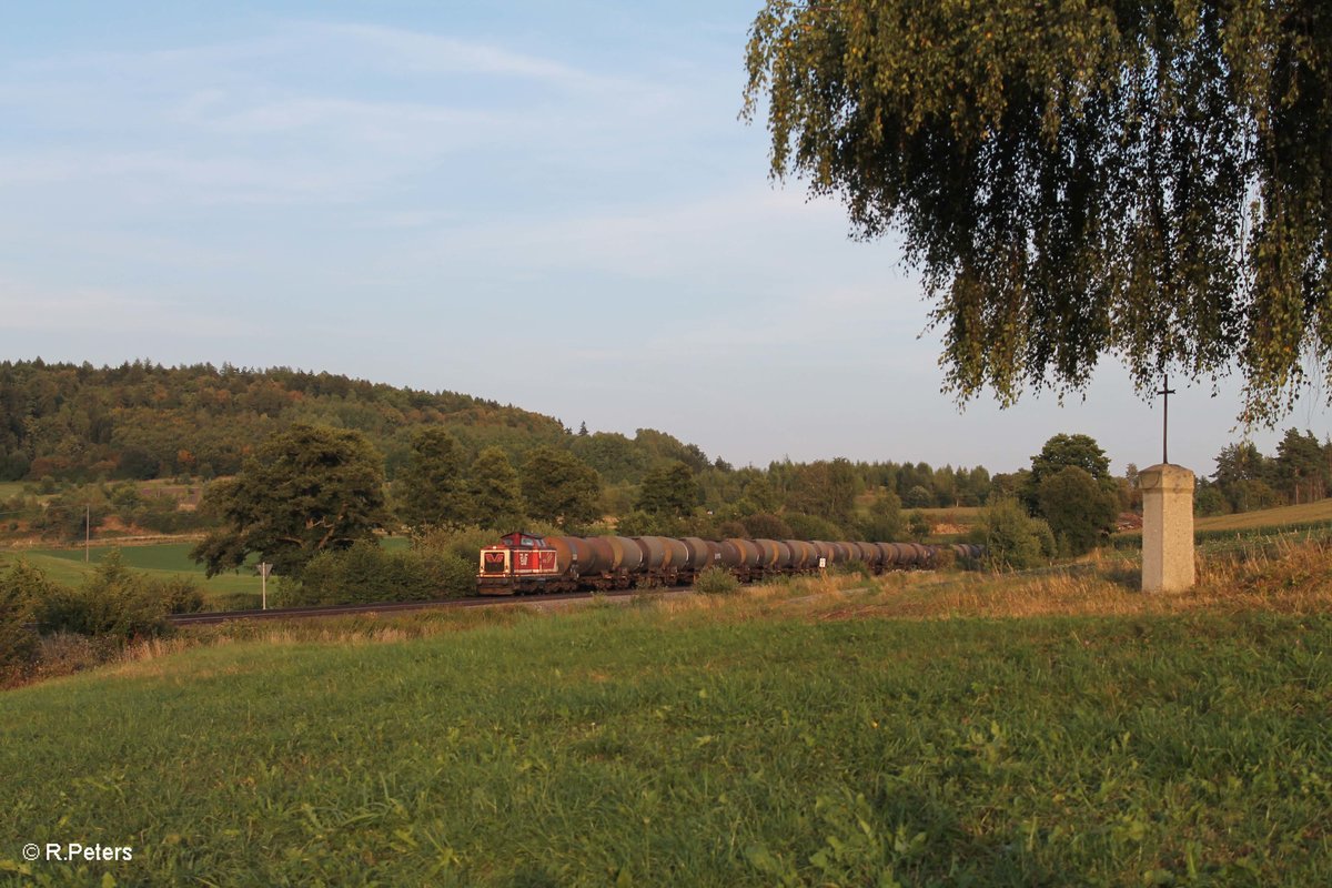 211 323 alias 410 01 zieht einen Kesselzug nach Cheb/Eger bei Lengenfeld. 02.09.16