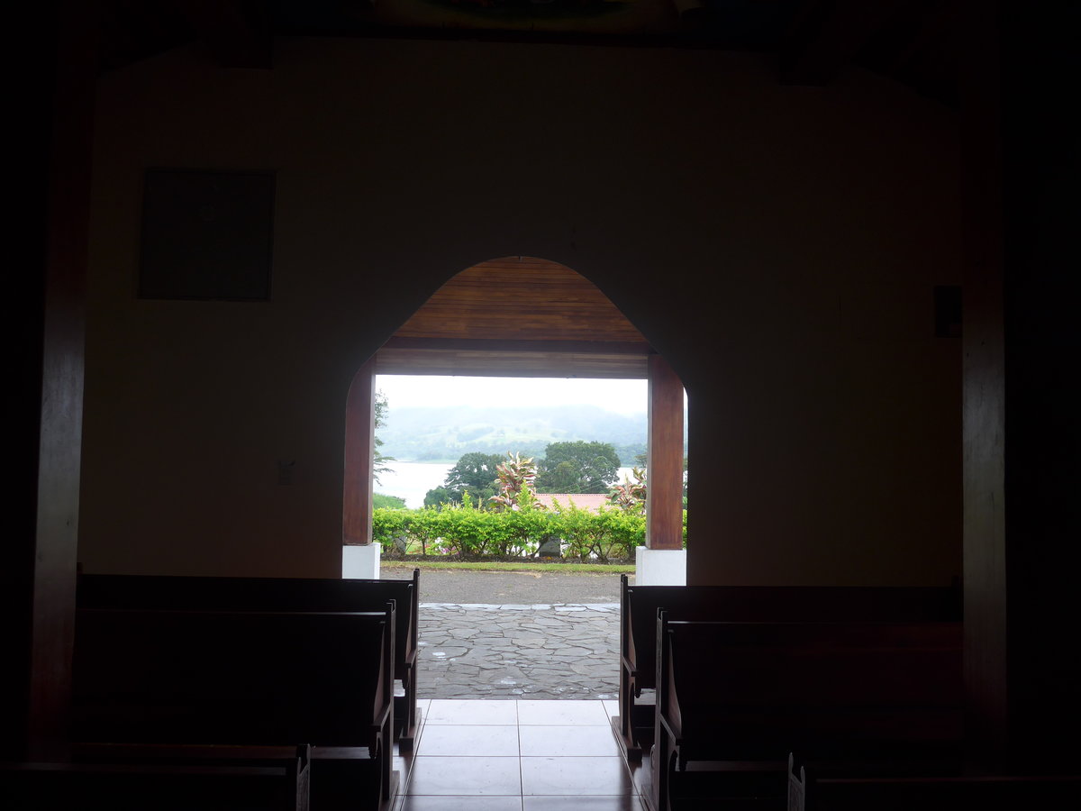 (211'425) - Inneres der Kapelle am 16. November 2019 in Nuevo Arenal, Los Hroes