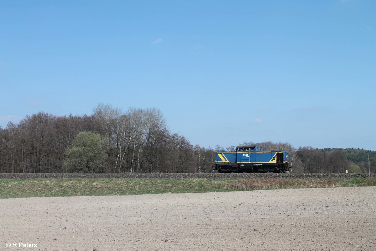 212 322 rollt Lz bei Oberteich in Richtung Cheb um ein Kesselzug zu holen. 09.04.17