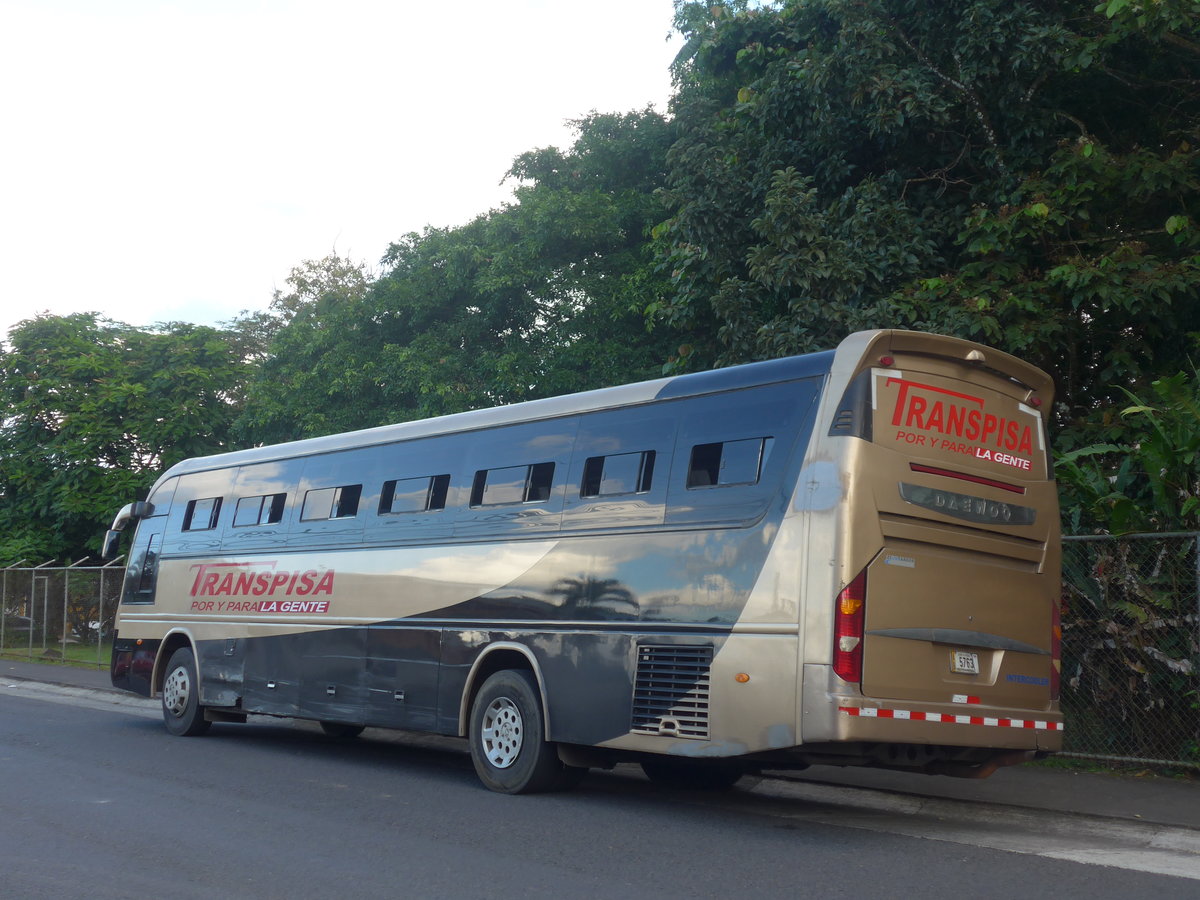 (212'234) - Transpisa, Quesada - 5763 - Daewoo am 23. November 2019 in La Fortuna