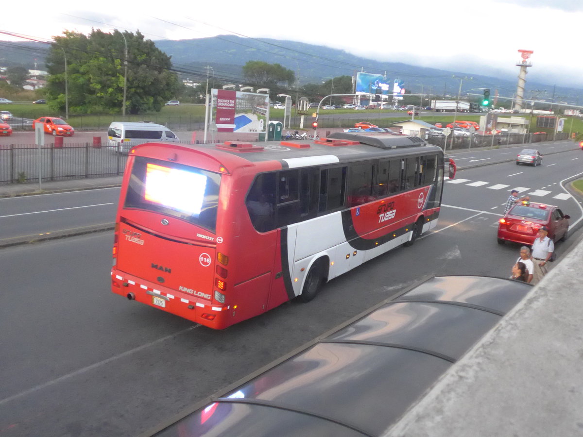 (212'520) - Tuasa, Alajuela - Nr. 116/7275 - MAN-Kinglong am 26. November 2019 in San Jos, Airport