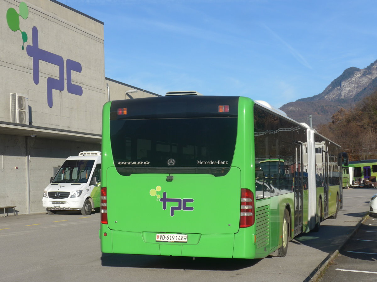 (212'718) - TPC Aigle - Nr. 305/VD 619'148 - Mercedes (ex Hrmann&Shne, D-Hamburg) am 8. Dezember 2019 in Aigle, Dpt