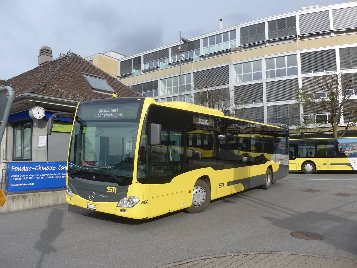 (212'839) - STI Thun - Nr. 500/BE 403'500 - Mercedes am 9. Dezember 2019 bei der Schifflndte Thun