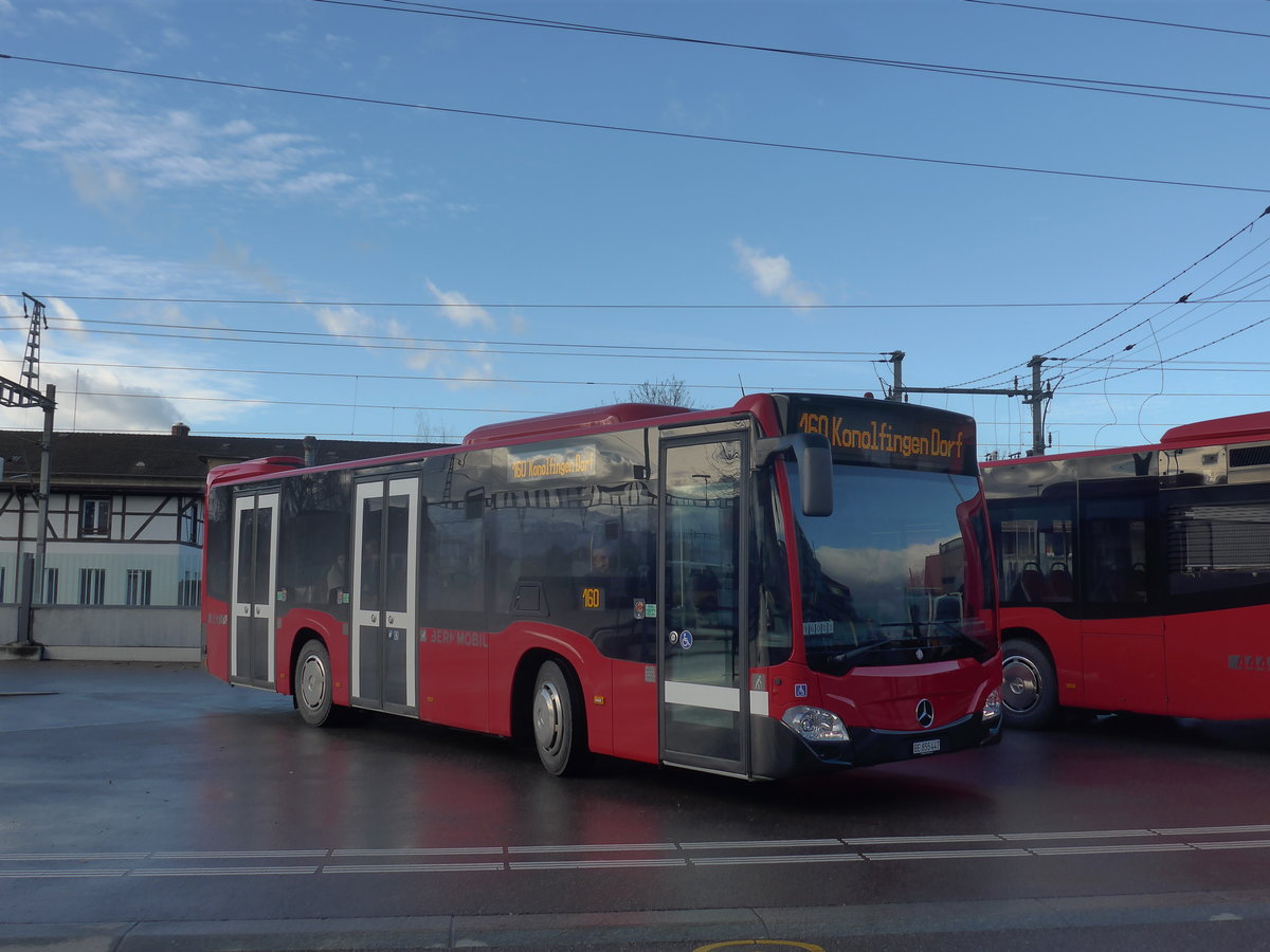 (212'920) - Bernmobil, Bern - Nr. 447/BE 855'447 - Mercedes am 14. Dezember 2019 beim Bahnhof Mnsingen