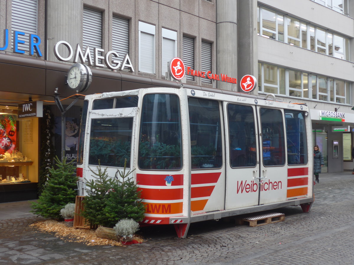 (213'080) - Luftseilbahn LWM am 23. Dezember 2019 in Thun, Blliz