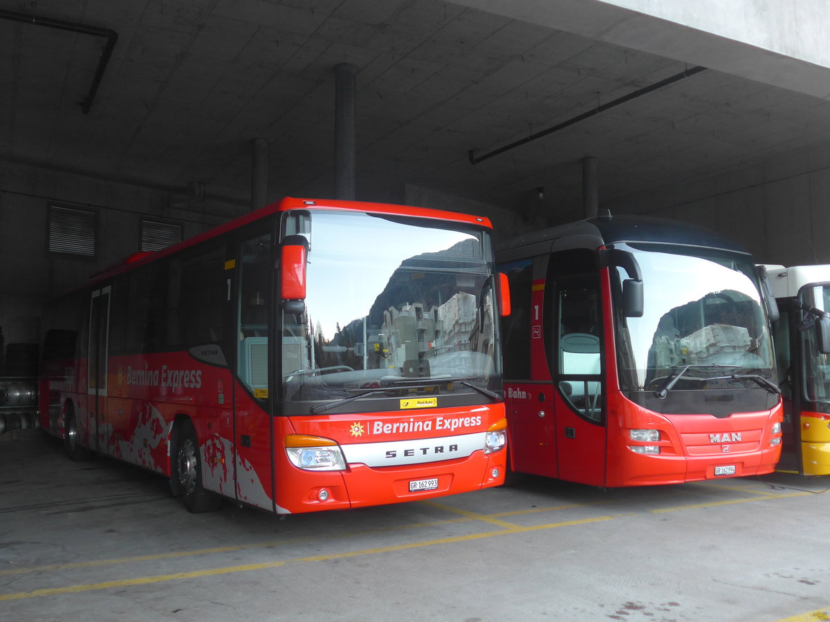 (213'230) - PostAuto Graubnden - GR 162'993 - Setra am 1. Januar 2020 in Chur, Garage