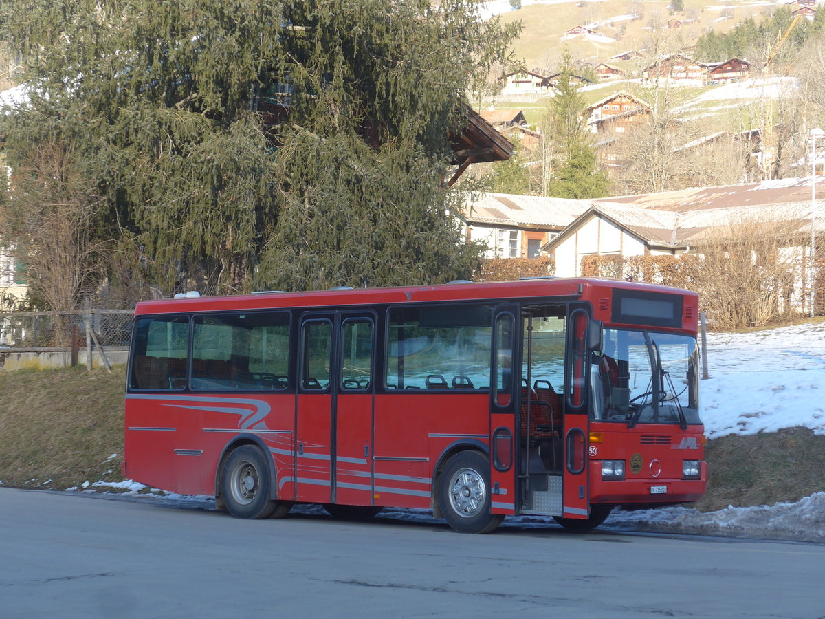 (213'307) - AFA Adelboden - Nr. 50/BE 715'002 - Vetter (ex AVG Grindelwald Nr. 21) am 2. Januar 2020 beim Bahnhof Lenk