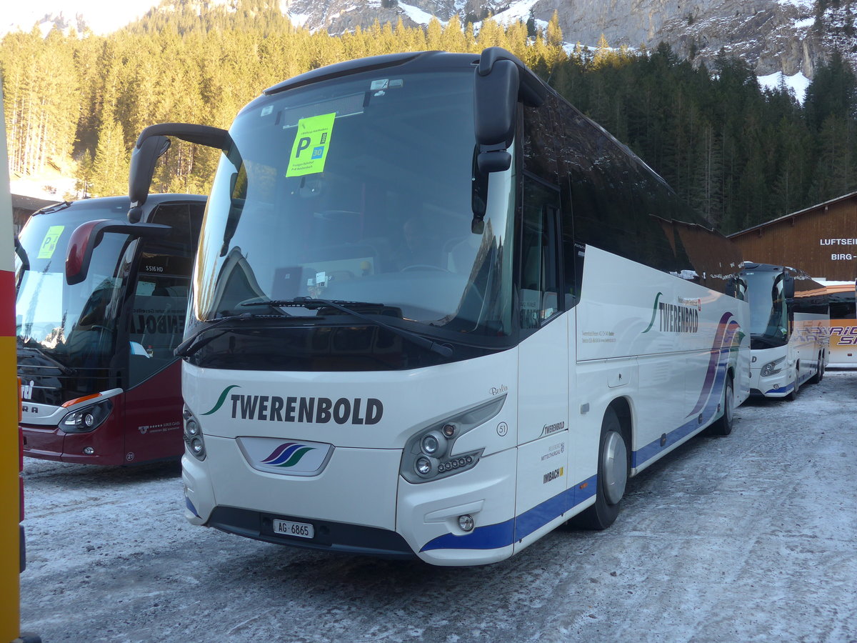 (213'667) - Twerenbold, Baden - Nr. 51/AG 6865 - VDL am 11. Januar 2020 in Adelboden, Unter dem Birg