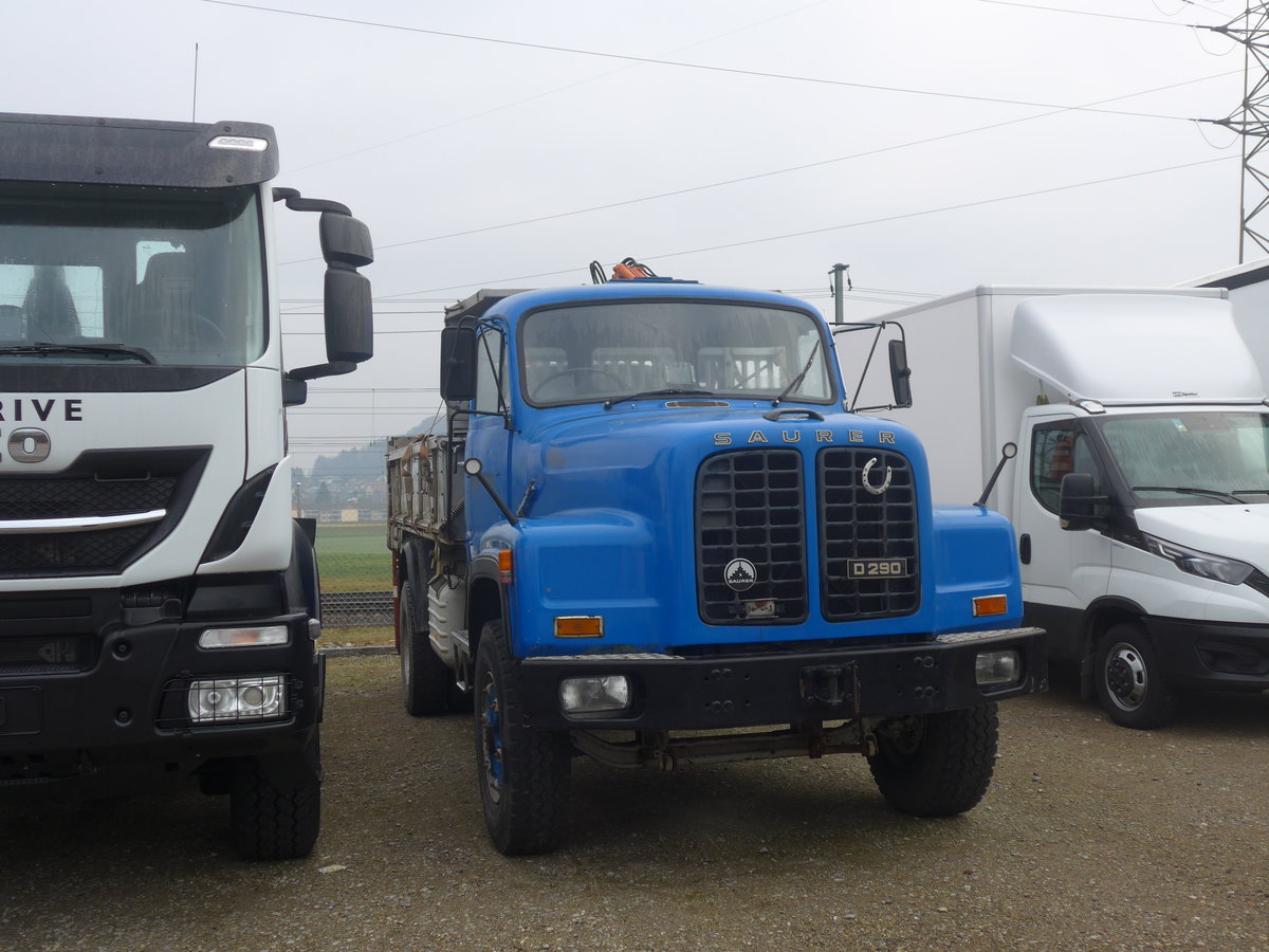 (213'765) - Saurer am 12. Januar 2020 in Hendschiken, Iveco