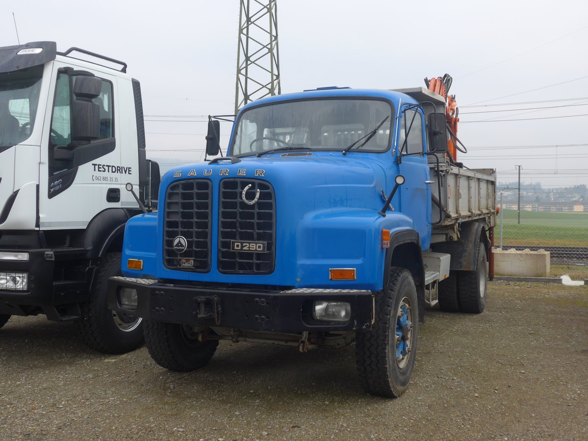(213'766) - Saurer am 12. Januar 2020 in Henschiken, Iveco