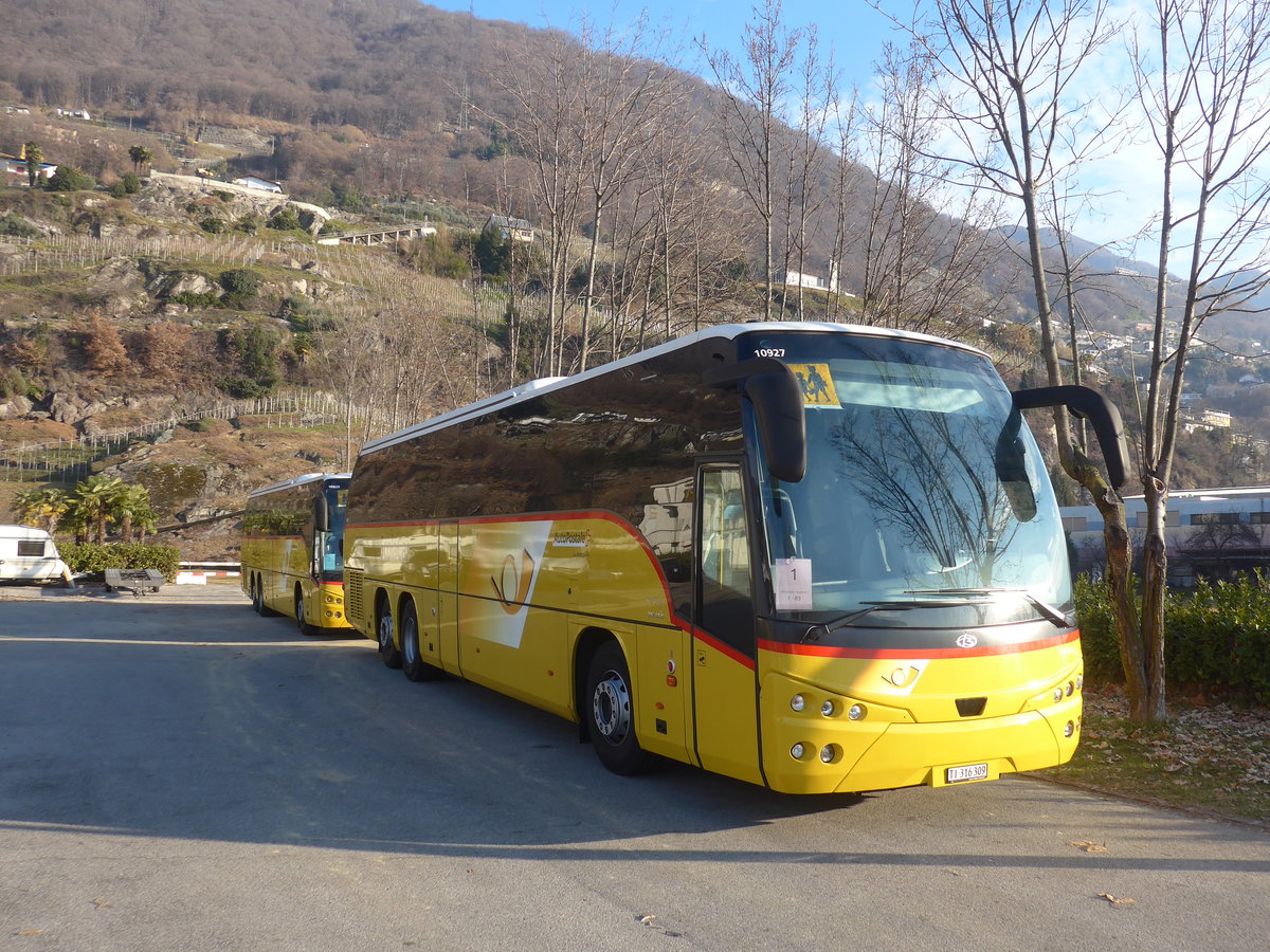 (213'832) - Chiesa, Riazzino - TI 316'309 - MAN/Beulas am 18. Januar 2020 in Riazzino, Motel Lago Maggiore