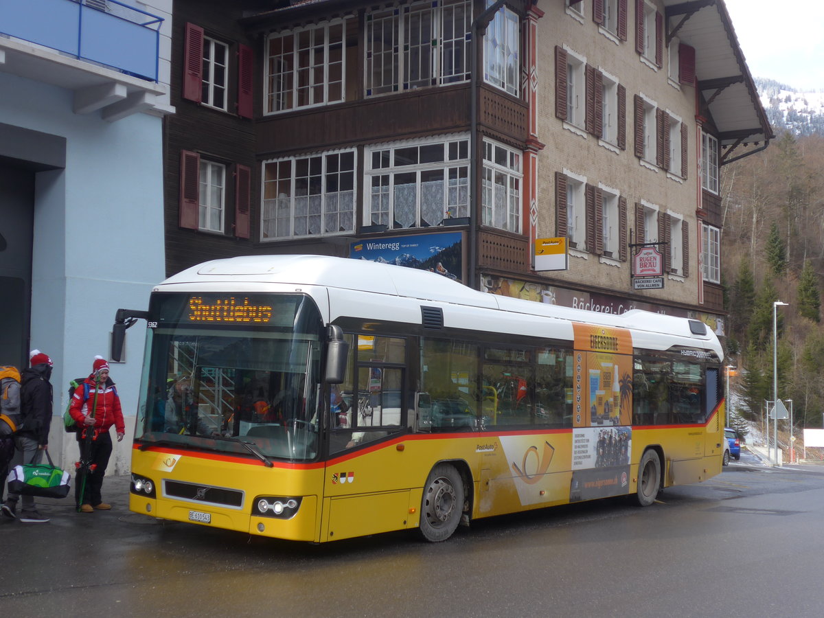 (213'918) - PostAuto Bern - BE 610'543 - Volvo am 19. Januar 2020 beim Bahnhof Lauterbrunnen