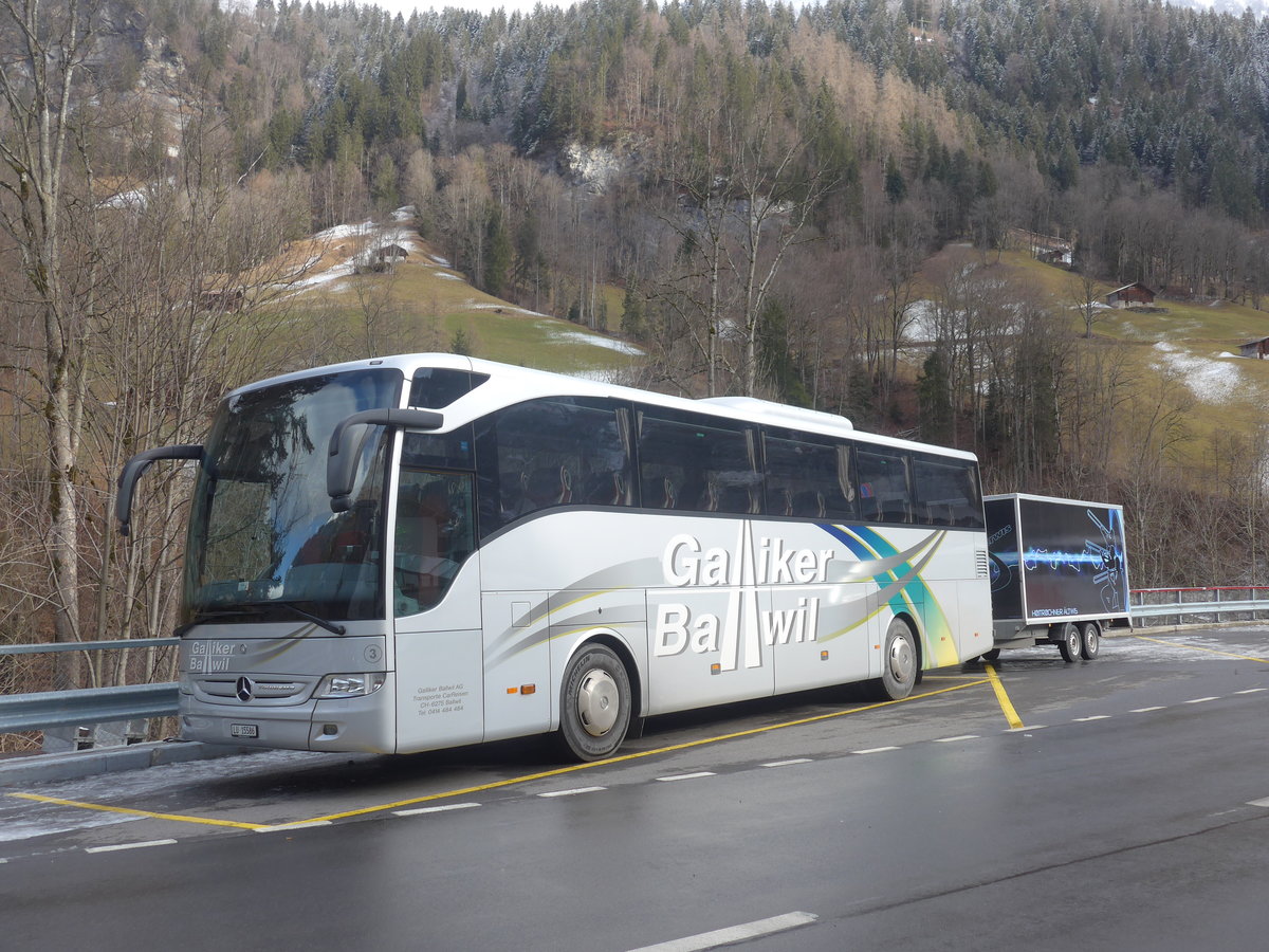 (213'926) - Galliker, Ballwil - Nr. 3/LU 15'586 - Mercedes am 19. Januar 2020 in Lauterbrunnen, Parkhaus